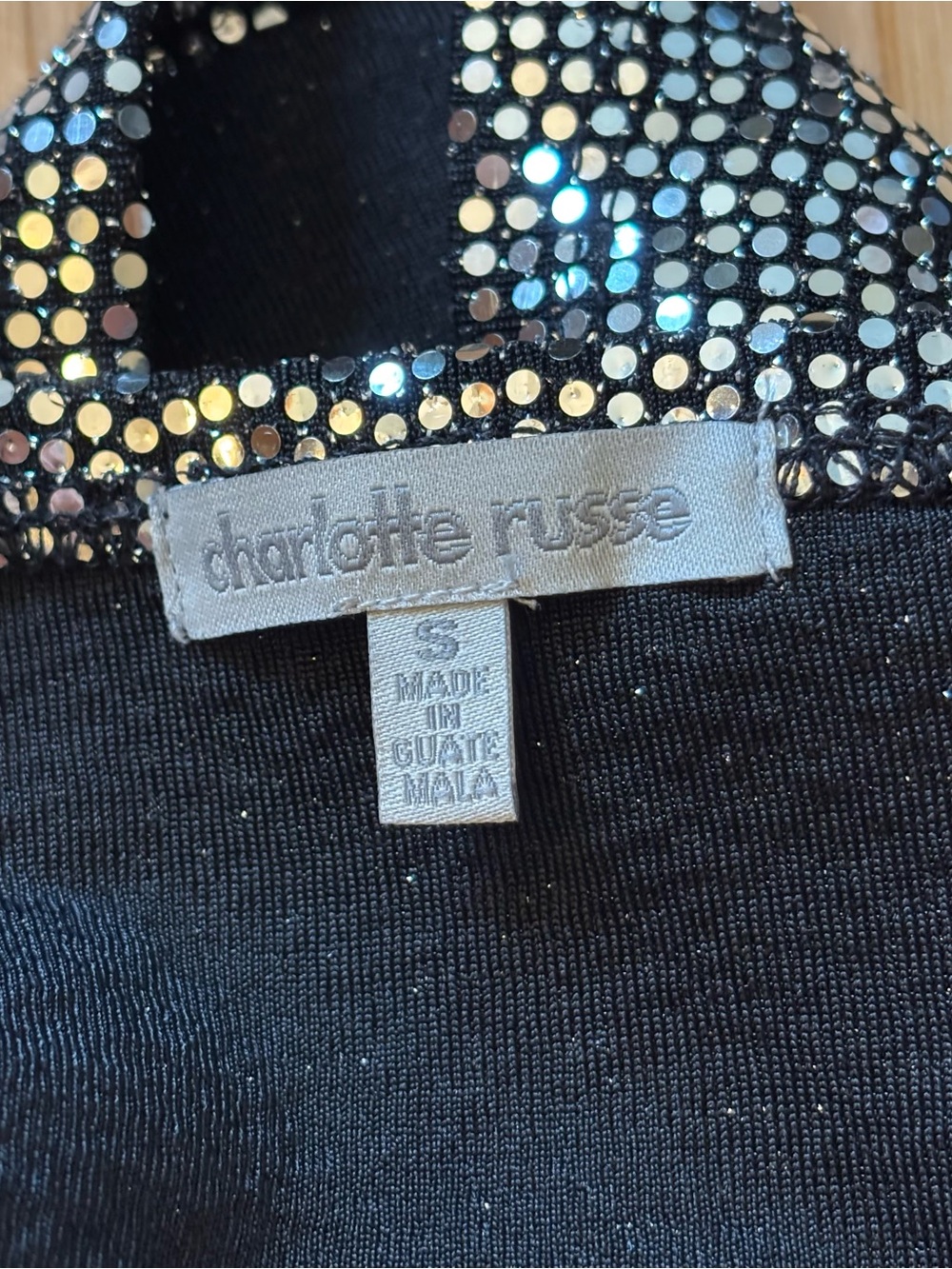 Vintage Y2K Charlotte Russe Silver Shimmer Strapless Tube Top - Picture 6 of 7